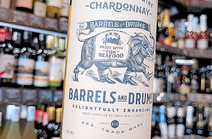 BARRELS AND DRUMS CHARDONNAY BEZALKOHOLWY 0,75L ZBLIŻENIE